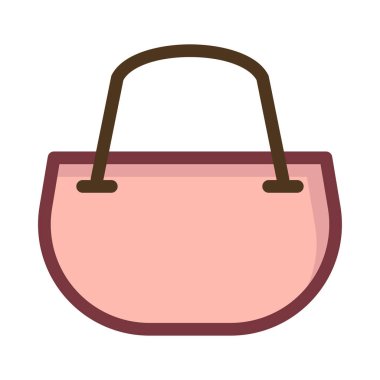 Beyaz arka plan üzerinde izole pembe çanta