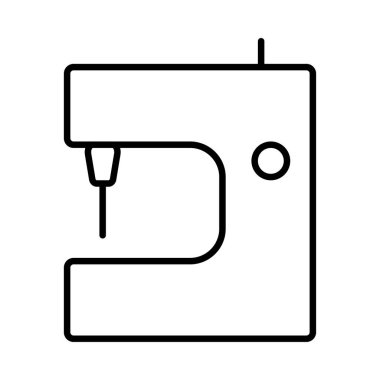 Anahat dikiş makinesi beyaz arka plan üzerinde izole