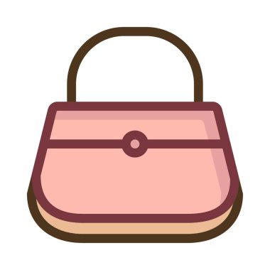 Beyaz arka plan üzerinde izole pembe çanta