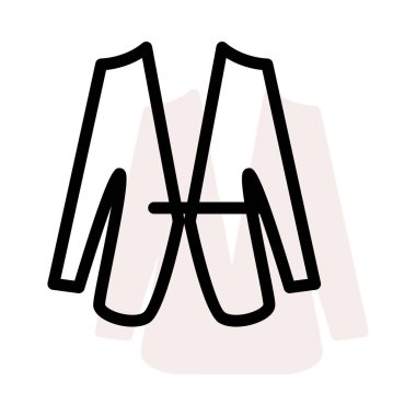 Beyaz arka plan bej gölge ile Ffemale ceket