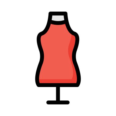 Beyaz arka plan üzerinde izole kırmızı manken