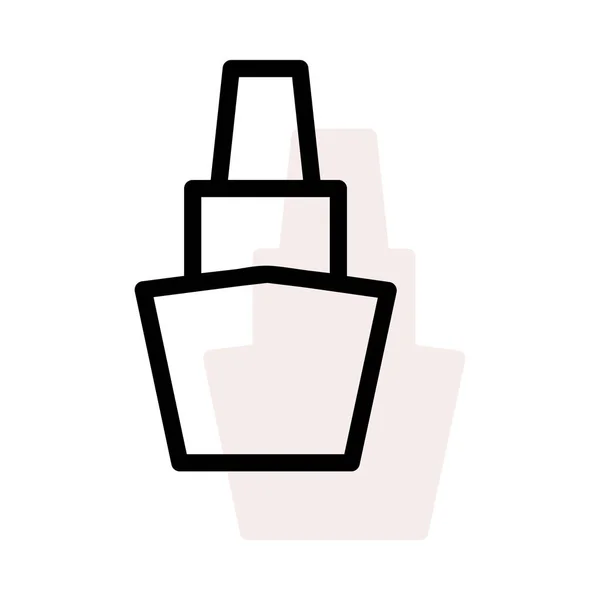 Parfum Sur Fond Blanc Avec Ombre Beige — Image vectorielle