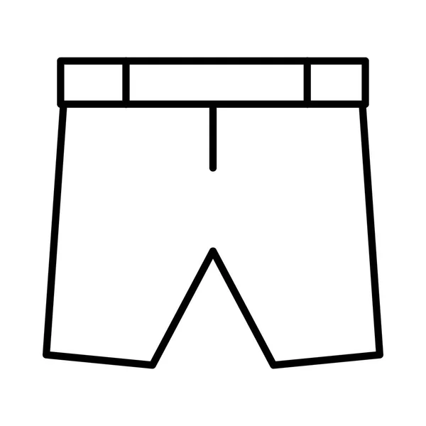 Esquema Pantalones Grandes Aislados Sobre Fondo Blanco — Archivo Imágenes Vectoriales