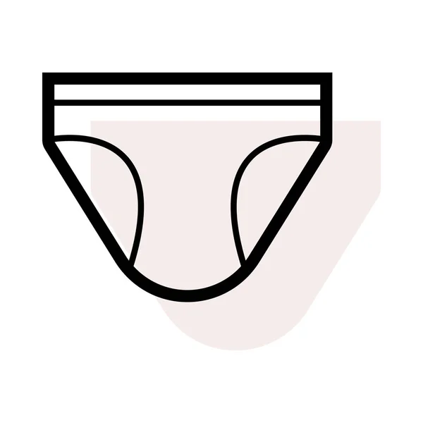 Pantaloni Sfondo Bianco Con Ombra Beige — Vettoriale Stock