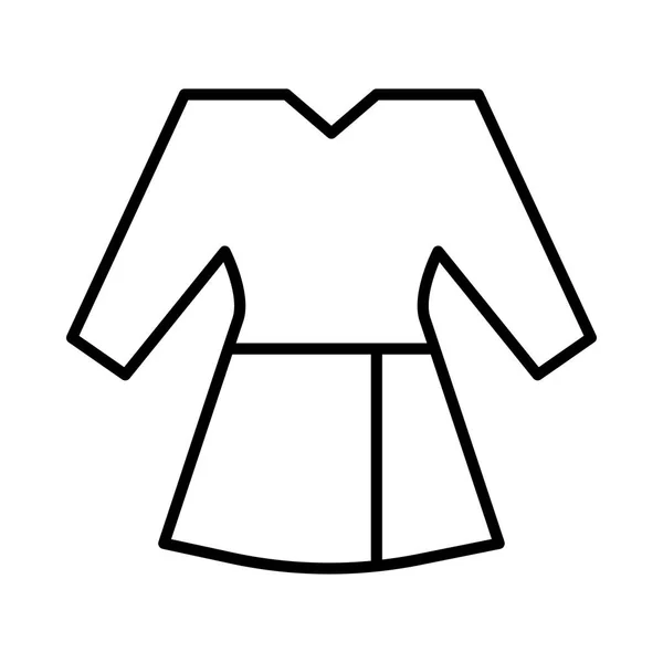 Anahat Sıcak Elbise Beyaz Arka Plan Üzerinde Izole — Stok Vektör
