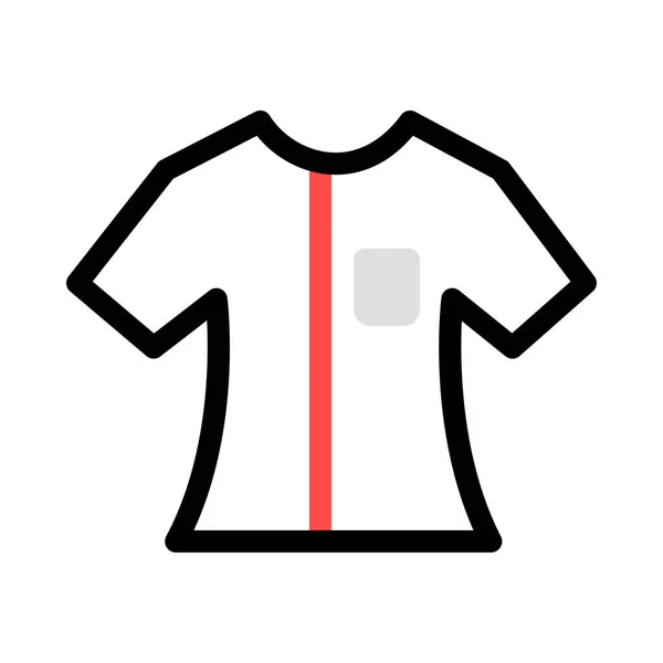 Camiseta Gris Negra Roja Aislada Sobre Fondo Blanco — Vector de stock