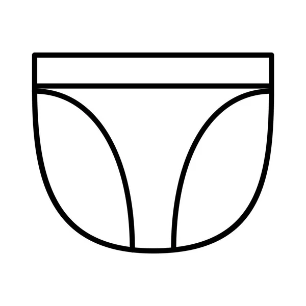 Pantalones Contorno Aislados Sobre Fondo Blanco — Vector de stock