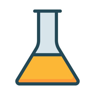 Beyaz arka plan üzerinde izole sarı sıvı ile üçgen şişesi
