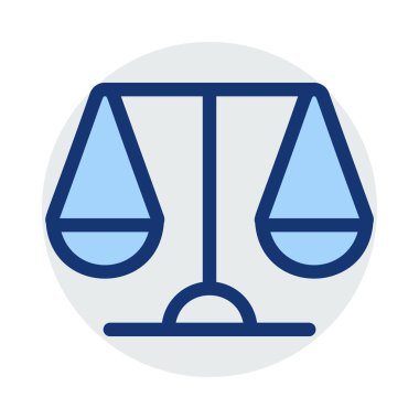 Beyaz arka plan üzerinde izole mavi ve gri renklerde ölçekler