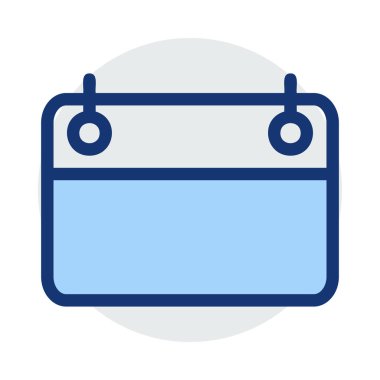 Beyaz arka plan üzerinde izole mavi çizgi plaka