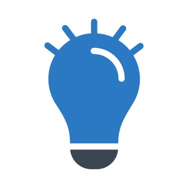 Ampul beyaz arka plan üzerinde izole gri ve mavi renklerde