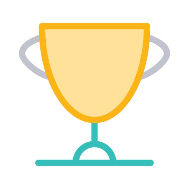 Beyaz arka plan üzerinde izole sarı, gri ve yeşil kupa