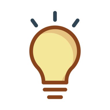 Beyaz arka plan üzerinde izole sarı parlayan lamba ampul