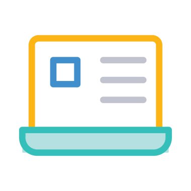 Beyaz arka plan üzerinde izole renkli çizgi belge