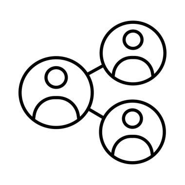 Beyaz arka plan üzerinde izole ince çizgi kişi simgeler