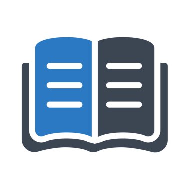 Beyaz arka plan üzerinde izole gri ve mavi açık kitap