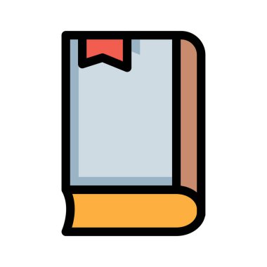 Beyaz arka plan üzerinde izole gri, kahverengi, turuncu ve kırmızı kitap