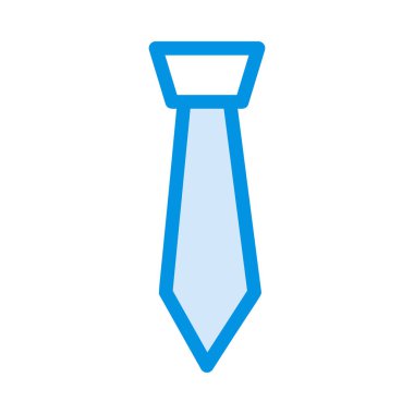 Beyaz ve mavi kravat beyaz arka plan üzerinde izole