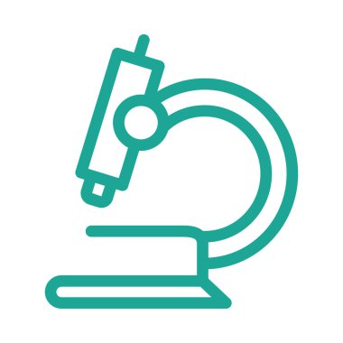 Beyaz arka plan üzerinde izole yeşil hat mikroskop