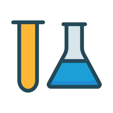 Beyaz arka plan üzerinde izole mavi ve sarı şişeler