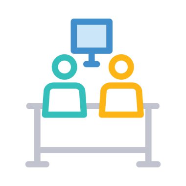 Renkli insanlar beyaz arka plan üzerinde izole kanepede oturup Tv izlerken