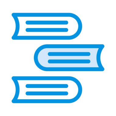 Beyaz arka plan üzerinde izole beyaz ve mavi kitap