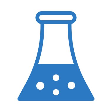 Beyaz arka plan üzerinde izole mavi sıvı şişesi