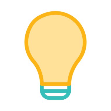 Beyaz arka plan üzerinde izole sarı ve yeşil lamba ampul