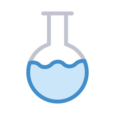 Gri ve mavi beyaz arka plan üzerinde izole şişesi yuvarlak