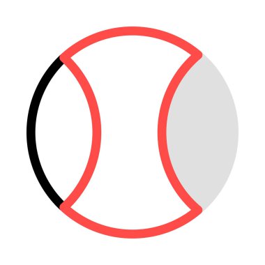 Top beyaz arka plan üzerinde izole kırmızı, gri ve siyah renklerde