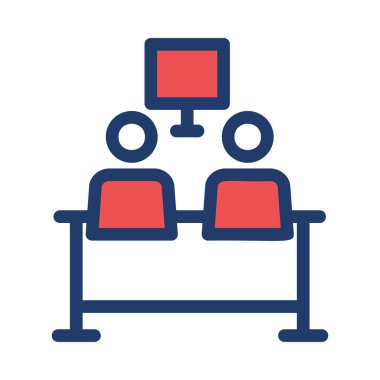 Beyaz ve kırmızı insanlar beyaz arka plan üzerinde izole kanepede oturup Tv izlerken