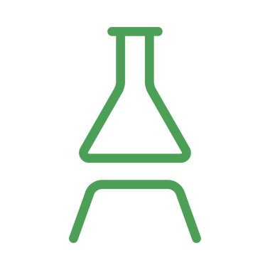 Yeşil hat şişesi üzerinde beyaz arka plan izole stand