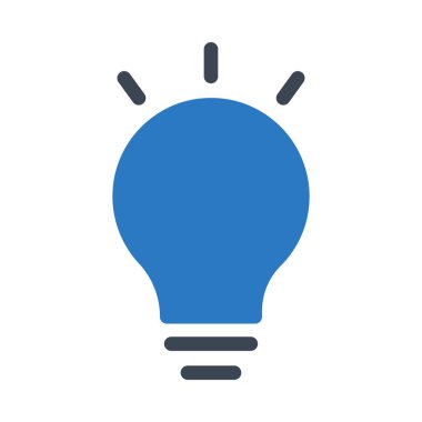 lamba ampul beyaz arka plan üzerinde izole mavi ve gri renklerde