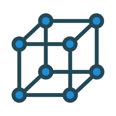 Beyaz arka plan üzerinde izole mavi ve siyah küp