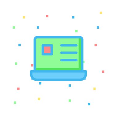 Renkli noktalar beyaz zemin üzerine yeşil, mavi ve kırmızı klasör