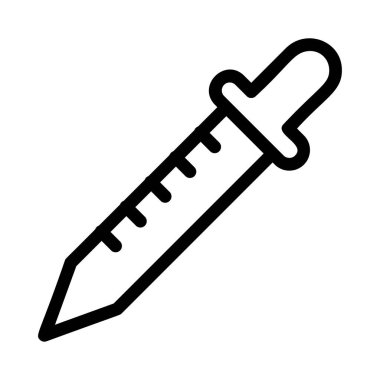 Beyaz arka plan üzerinde izole siyah anahat damlalıklı