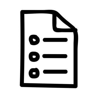 Siyah anahat el çekilmiş belgeyle noktalar ve çizgiler beyaz arka plan üzerinde izole