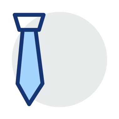 Beyaz arka plan üzerinde izole mavi ve gri renklerde kravat