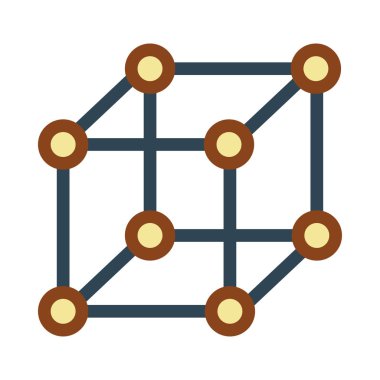 Beyaz arka plan üzerinde izole sarı ve gri küp