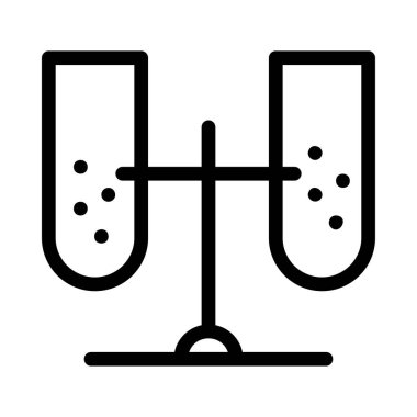 Beyaz arka plan üzerinde izole stand siyah anahat şişeler