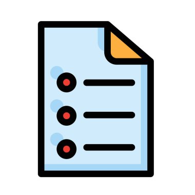 Noktalar ve çizgiler beyaz arka plan üzerinde izole mavi, kırmızı ve turuncu belgeyle