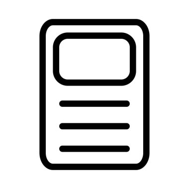 Beyaz arka plan üzerinde izole siyah anahat hesap makinesi