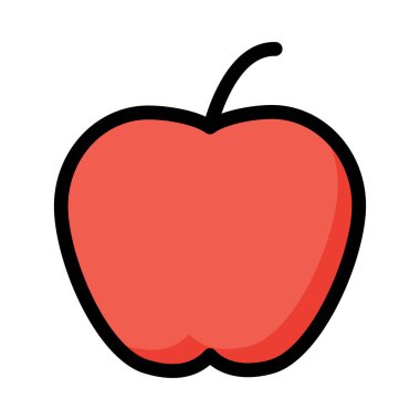 Beyaz arka plan üzerinde izole kırmızı aplle