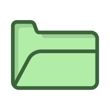 Beyaz arka plan üzerinde izole yeşil paylaşılan dosya