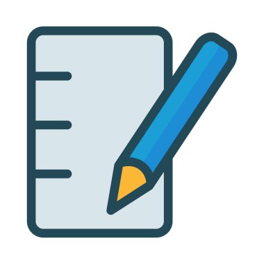 Gri cetvel ve beyaz arka plan üzerinde izole mavi-sarı kalem