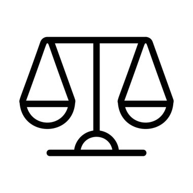 Beyaz arka plan üzerinde izole siyah anahat ölçek