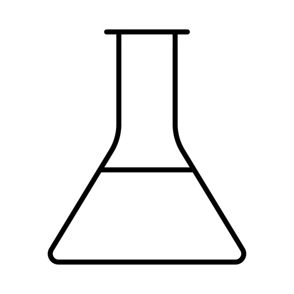 Frasco Largo Linha Fina Isolado Sobre Fundo Branco — Vetor de Stock