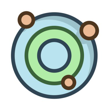 Beyaz arka plan üzerinde izole renkli evren