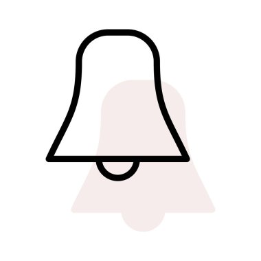 Bell bej gölge beyaz zemin üzerine