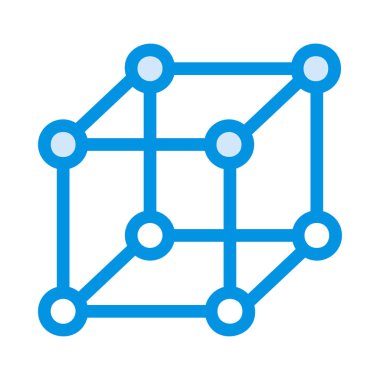 Beyaz arka plan üzerinde izole mavi küp